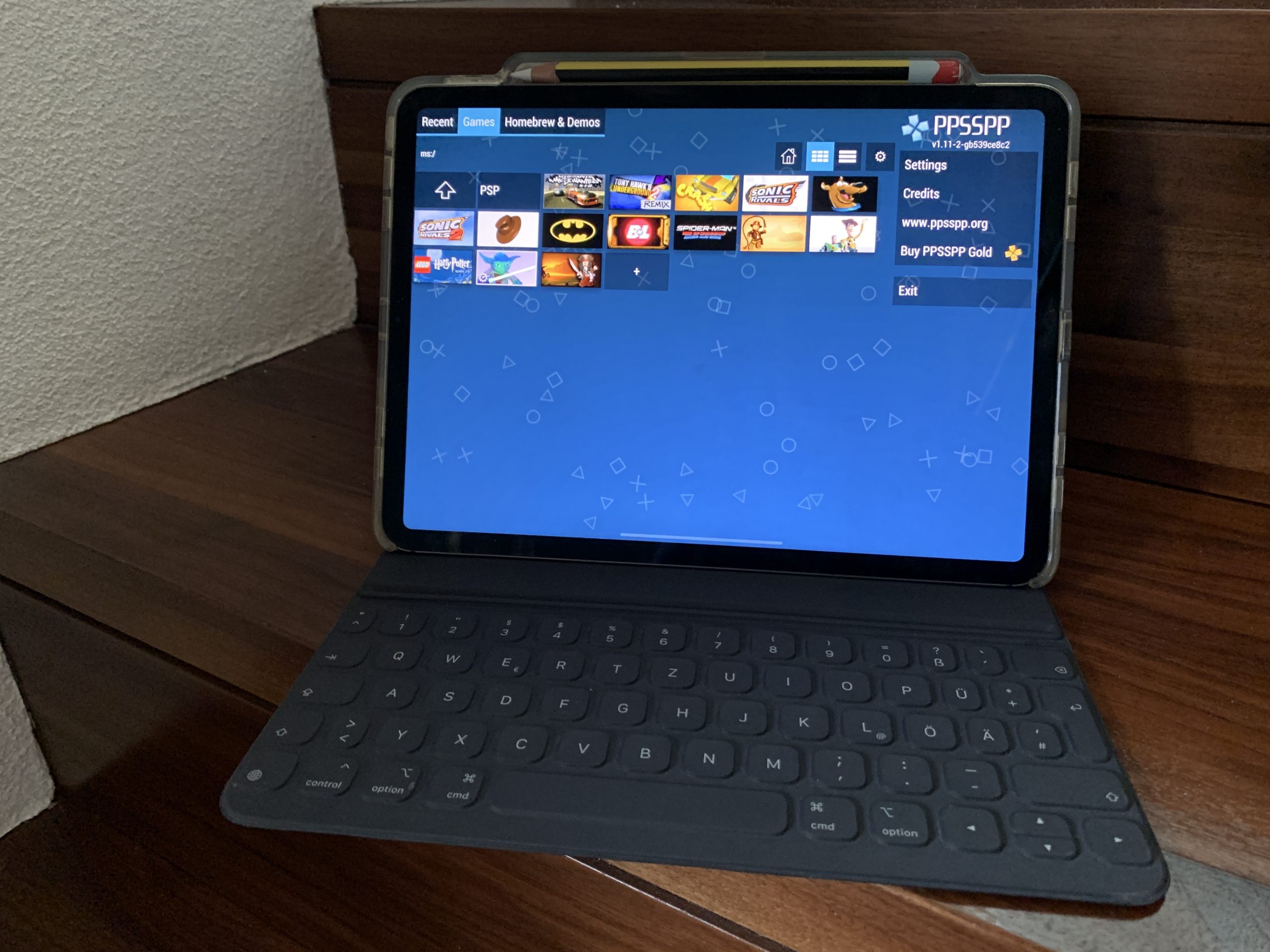 IPad Pro as PSP-Emulator (PPSSPP)