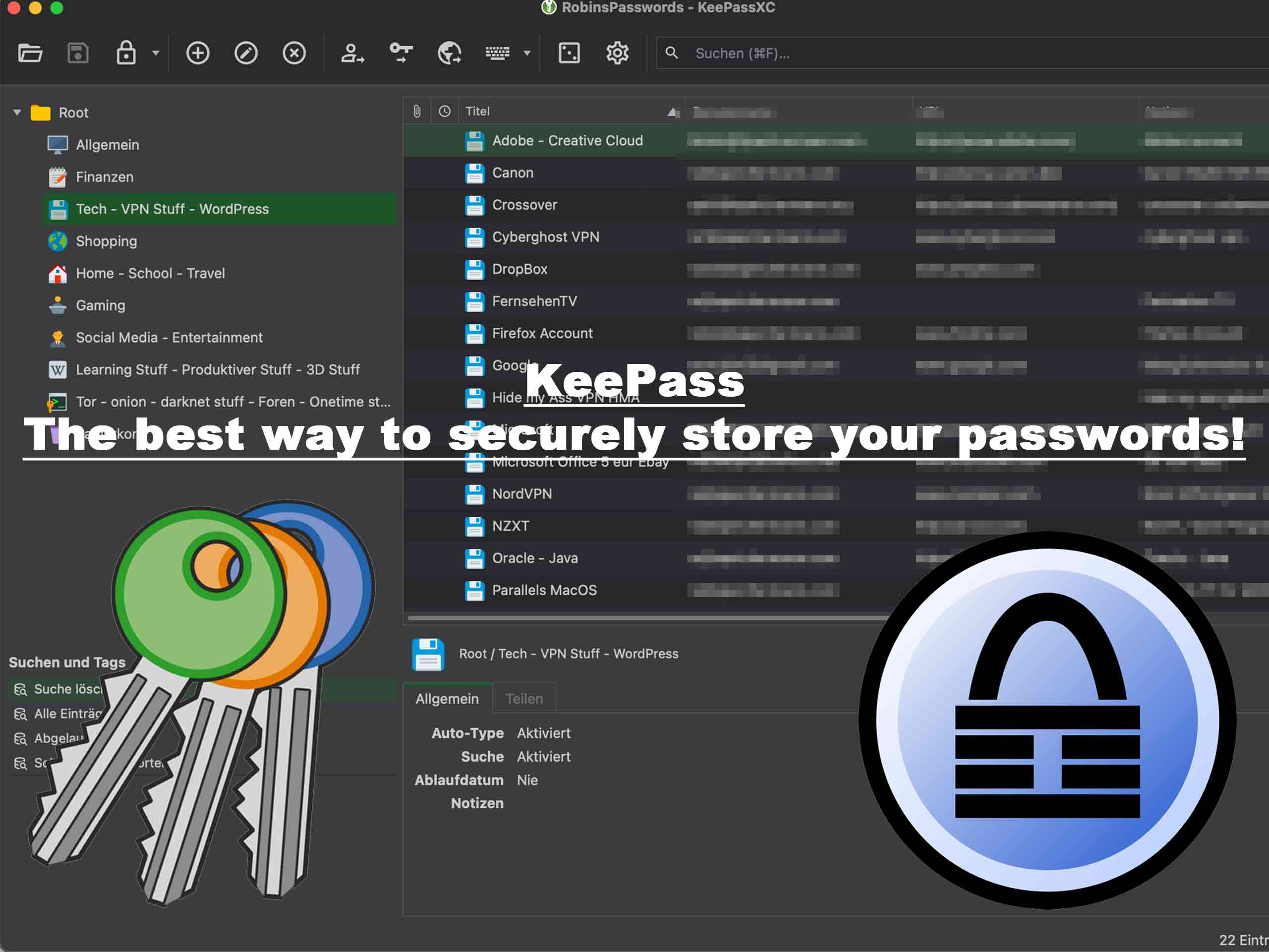 KeePass: The best way to securely store your passwords!