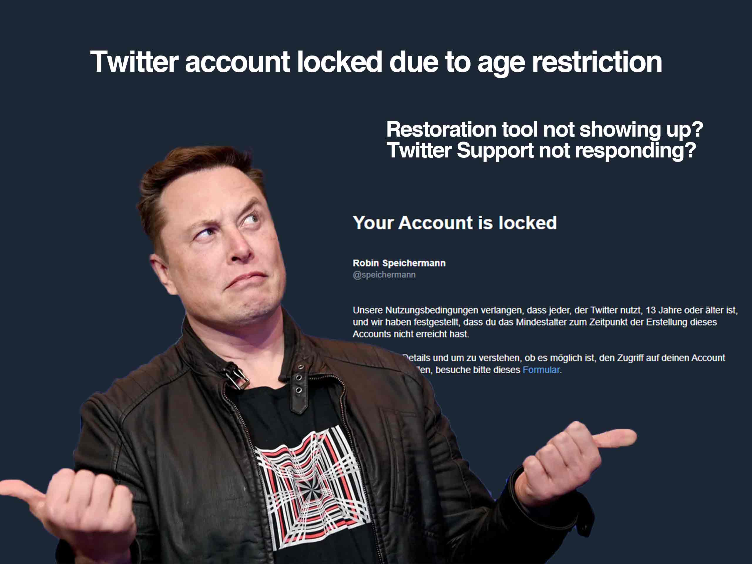 How to unlock Twitter account – age restriction: account restoration tool not showing up